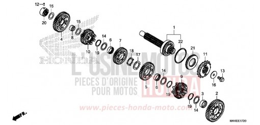 TRANSMISSION (COUNTERSHAFT) (CRF1000D/D2/DL/DL2) CRF1000DK de 2019